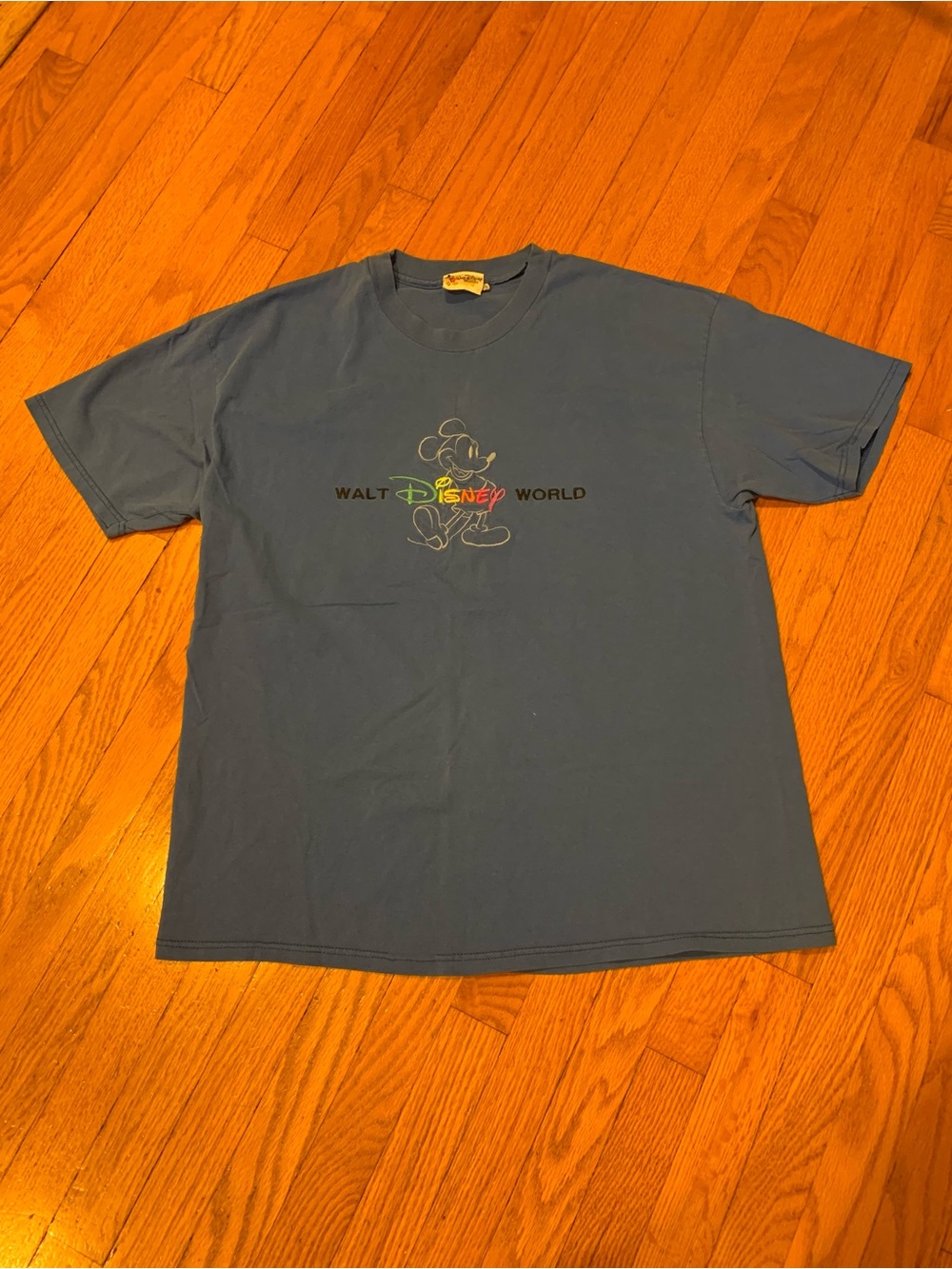 Vintage 90s Walt Disney World Florida Embroidered Mickey Mouse Shirt